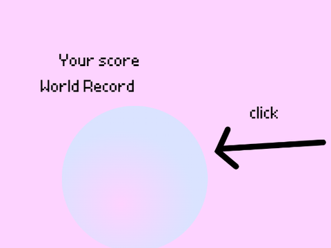 pastel pink and blue ball clicker game