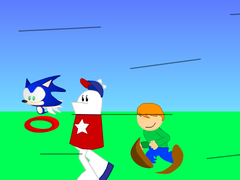 Add yourself catching up with Sonic!
