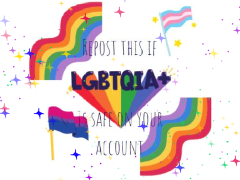 ✧Repost this if LGBTQIA+ is safe on your account remix✧   remix