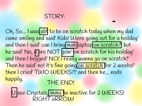 INACTIVE STORY GRAMMAR CHECK