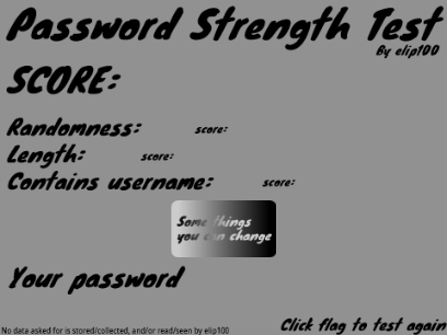 Password Strength Test (and help for if you get hacked)