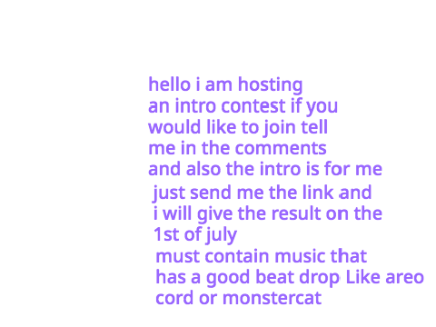 intro contest 