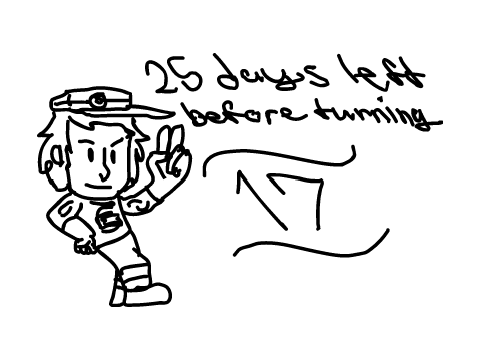 25 days left before turning 17!