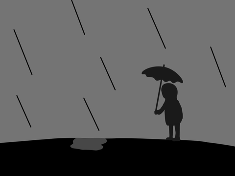 【Art】 ~In the rain 雨の中~
