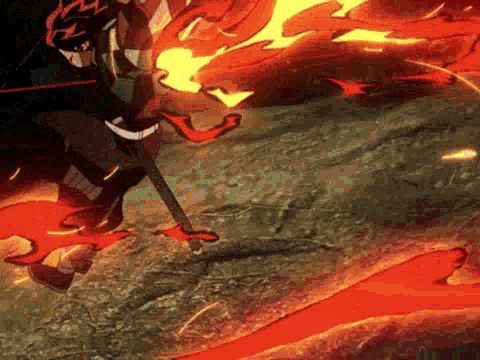 demon slayer fighting scene's