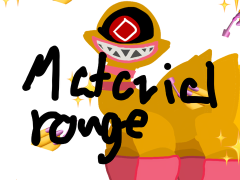 MATERIAL ROUGE BUT VOICED BY AN IDIOT | loud