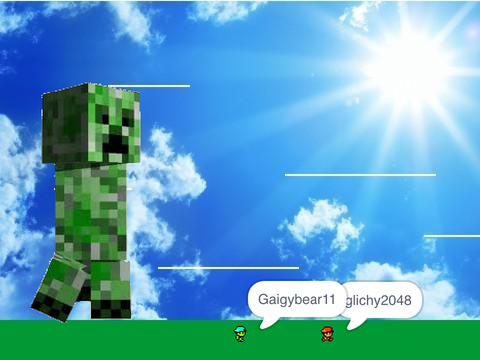 Add yourself running from a creeper remix