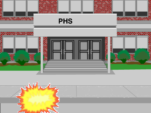 Blowing up the school