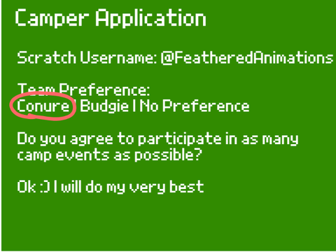 ⛺ Camp Feathers Signups ⛺ remix