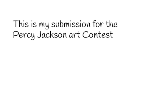 Percy Jackson Art Contest Submission