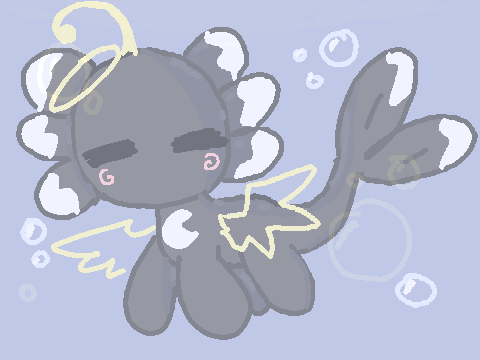 Moon but an axolotle