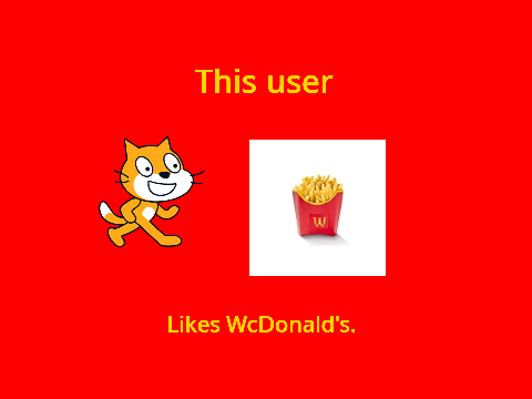 this user likes wacdonaldsssssssssssssssss