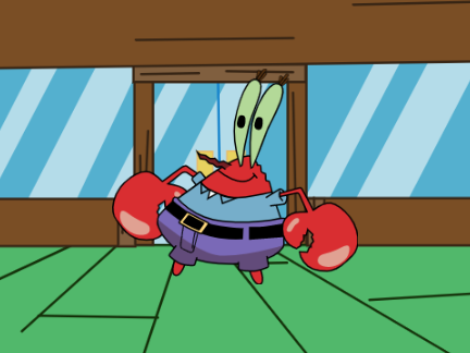 mr. krabs from "spongebob square pants" vector