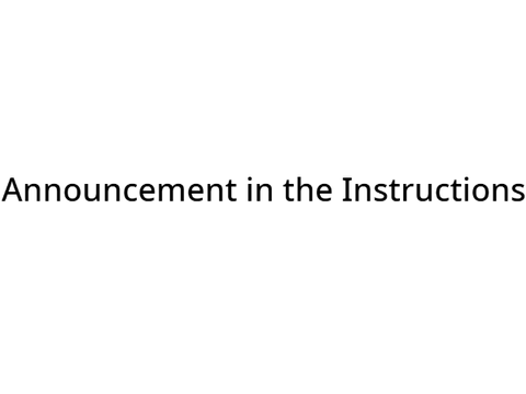 Another Announcement  