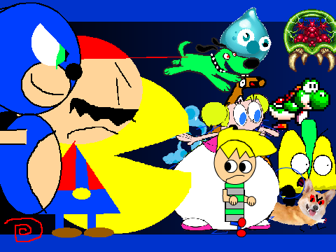 add your run away from mario and pacman and sonic