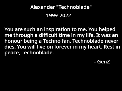 Technoblade Tribute