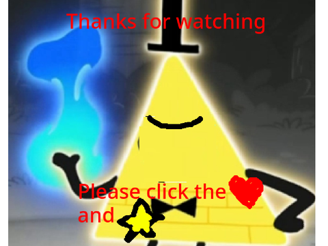 Bill Cipher backwards message handdrawn