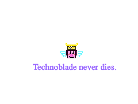 Technoblade Never dies.