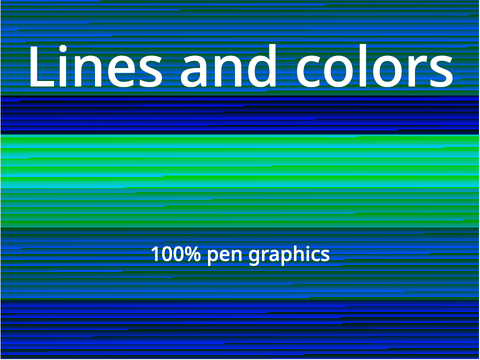 Lines and colors - 100% pen | #animations #art #pen