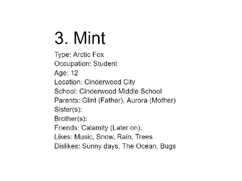 Mint's Info