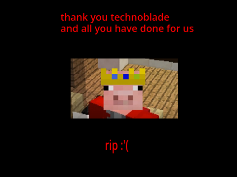 thank you technoblade