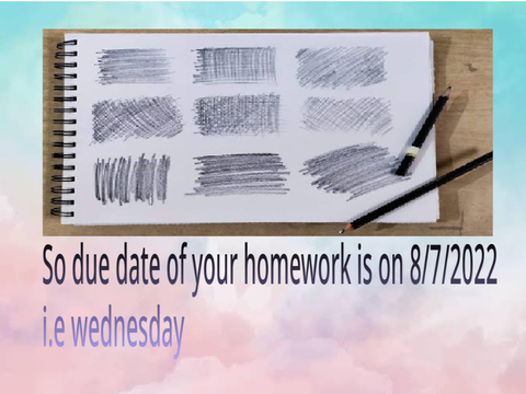 Study point art lesson 1 sketching (homework) 