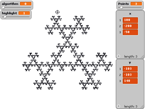sierpinski snowflake and other algorithms