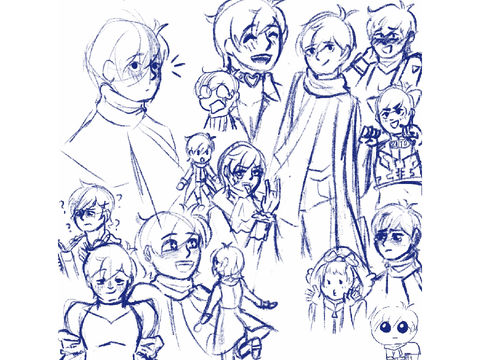 kaito doodles bc i’m gay