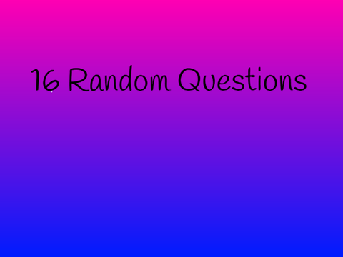 200 Followers~ 16 Random Questions! remix