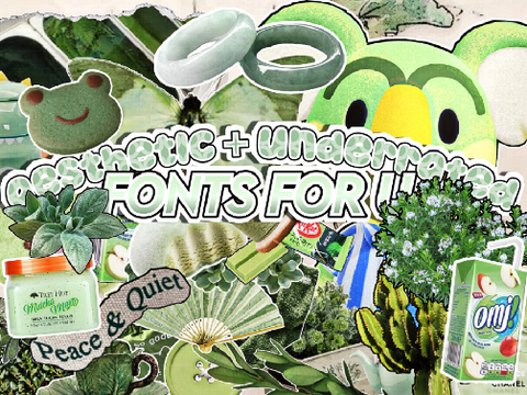 aesthetic fonts bc yes