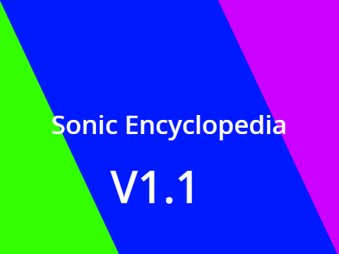 Sonic Encyclopedia V1.1