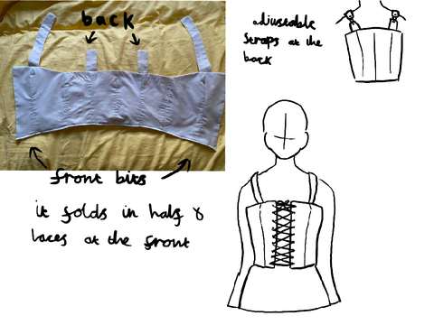 Wip corset top