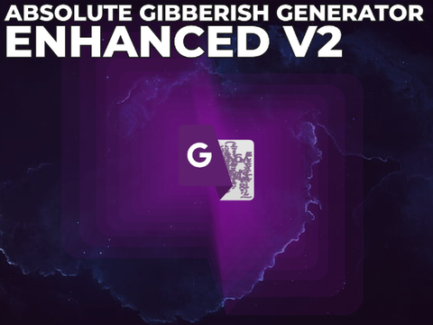 Absolute Gibberish generator: enhanced V2