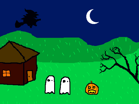 Halloween Scene 3D