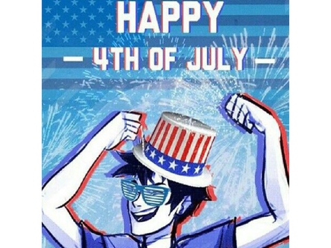 Happy 4th of July from Percy Jackson!