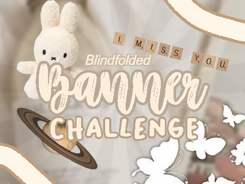 blindfolded banner challenge