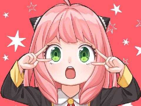 Uma Imagem Fofinha da Anya-chan em vetorial