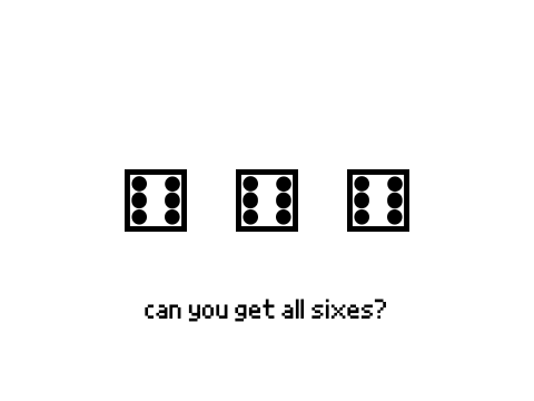 three dice