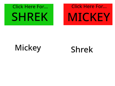 Cloud Vote | Mickey v. Shrek