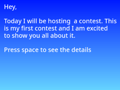 [CLOSED] Contest