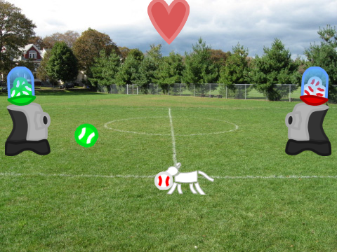 Stellar Dodgeball - Nothing makes sense, but hey, there's tennis balls.