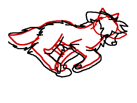 Wolf run cycle wip