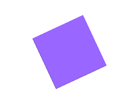 ROTATING PURPLE CUBE
