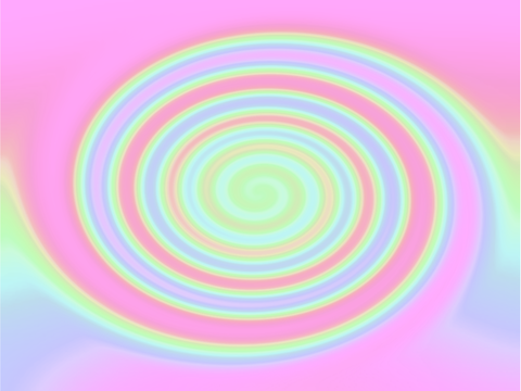 Rainbow illusion whirl relaxing