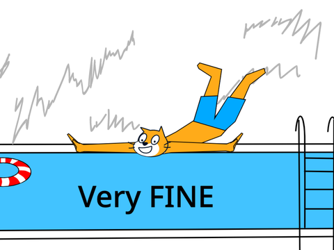 The cat is fine