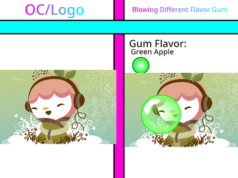 Did 2meomi blowing different flavor gum