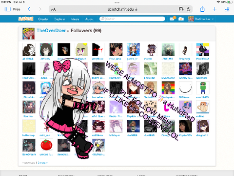 IM ALMOST AT A HUNDRED FOLLOWS TYSM GUYS