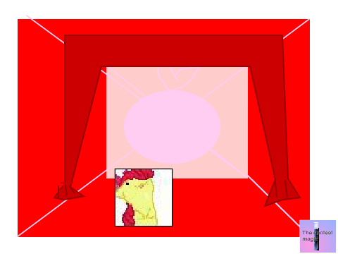 apple bloom's inside of her house window
