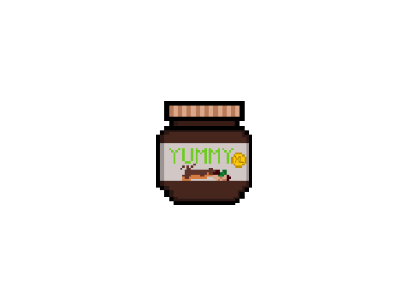 YUMMY XL from Grizzy and the lemmings (pixel art)
