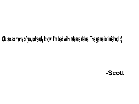 Message from Scott Cawthons Steam page